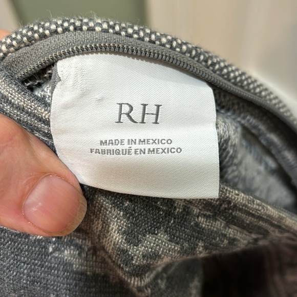 Restoration Hardware 20” gray pillow cover - Picture 5 of 7